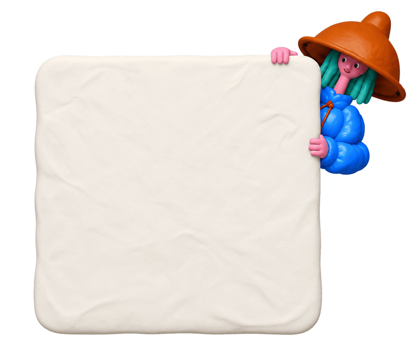 Clay login card frame