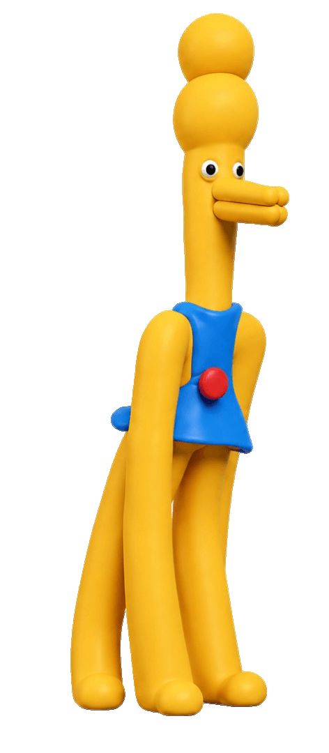 Tall clay character