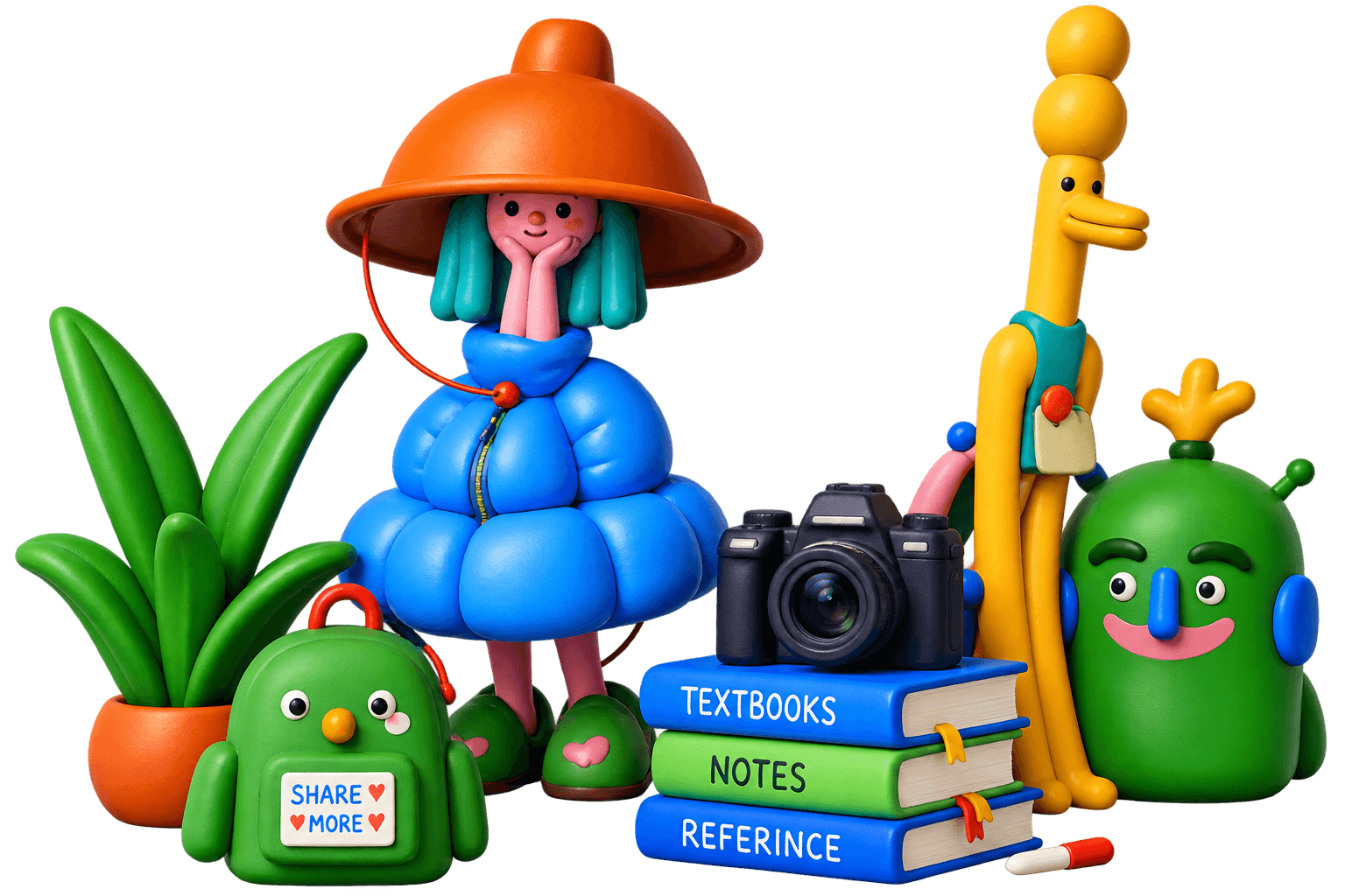 Campus Circular 3D Characters